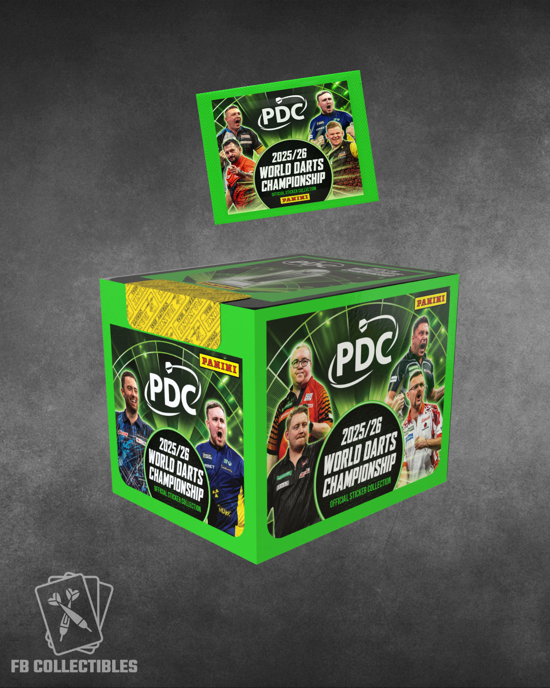 PDC World Darts Championship 2025/26 Sticker - 36er Display