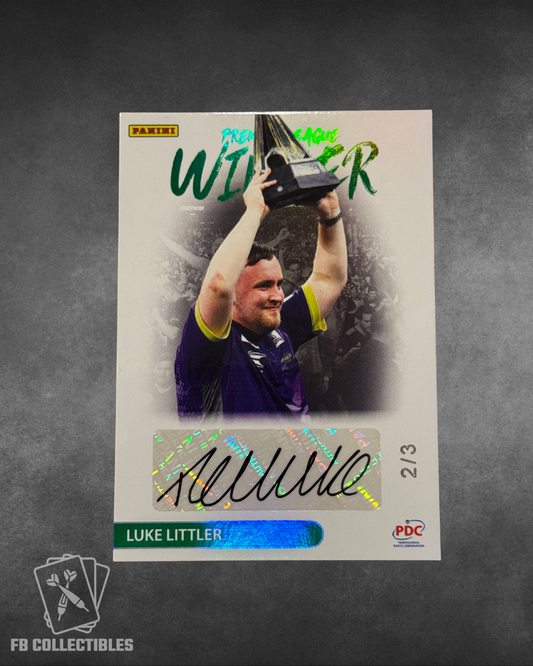 PDC Premier League 2025 Luke Littler Premier League Winner Autograph /3