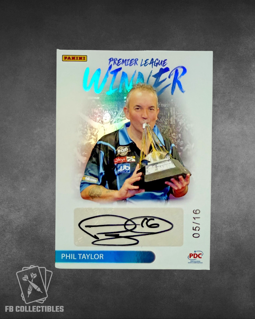 PDC Premier League 2025 Phil Taylor Premier League Winner Autograph /16