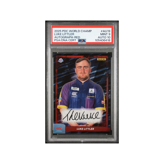 PDC World Championship 2025 Luke Littler Autograph /50 PSA 9 Auto 10